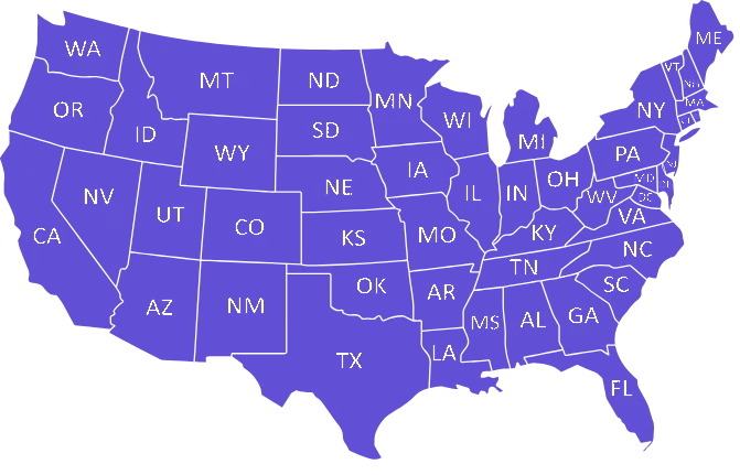 Medical billing service locations across all US states